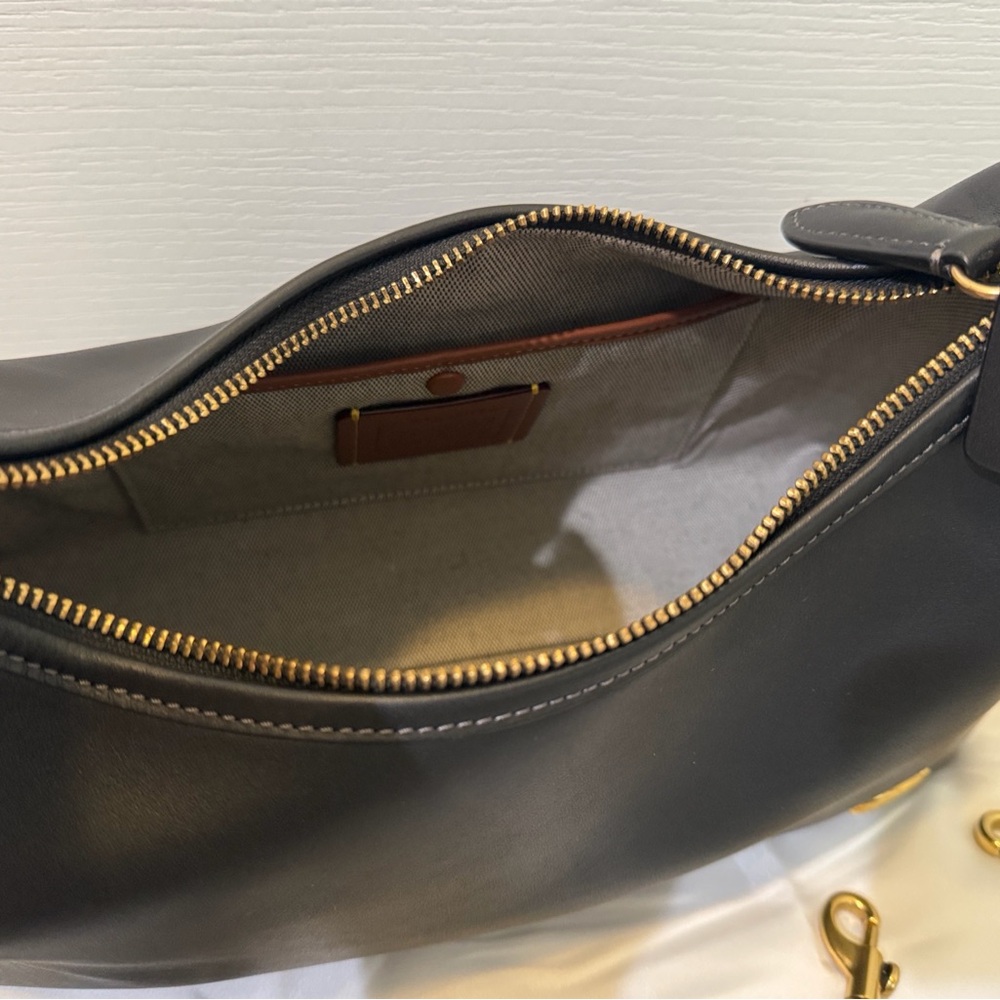 Coach Juliet Black Leather Shoulder Bag - Picture 2 of 7